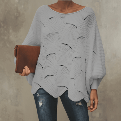 Pull Ample en Maille Ajourée pour Femme