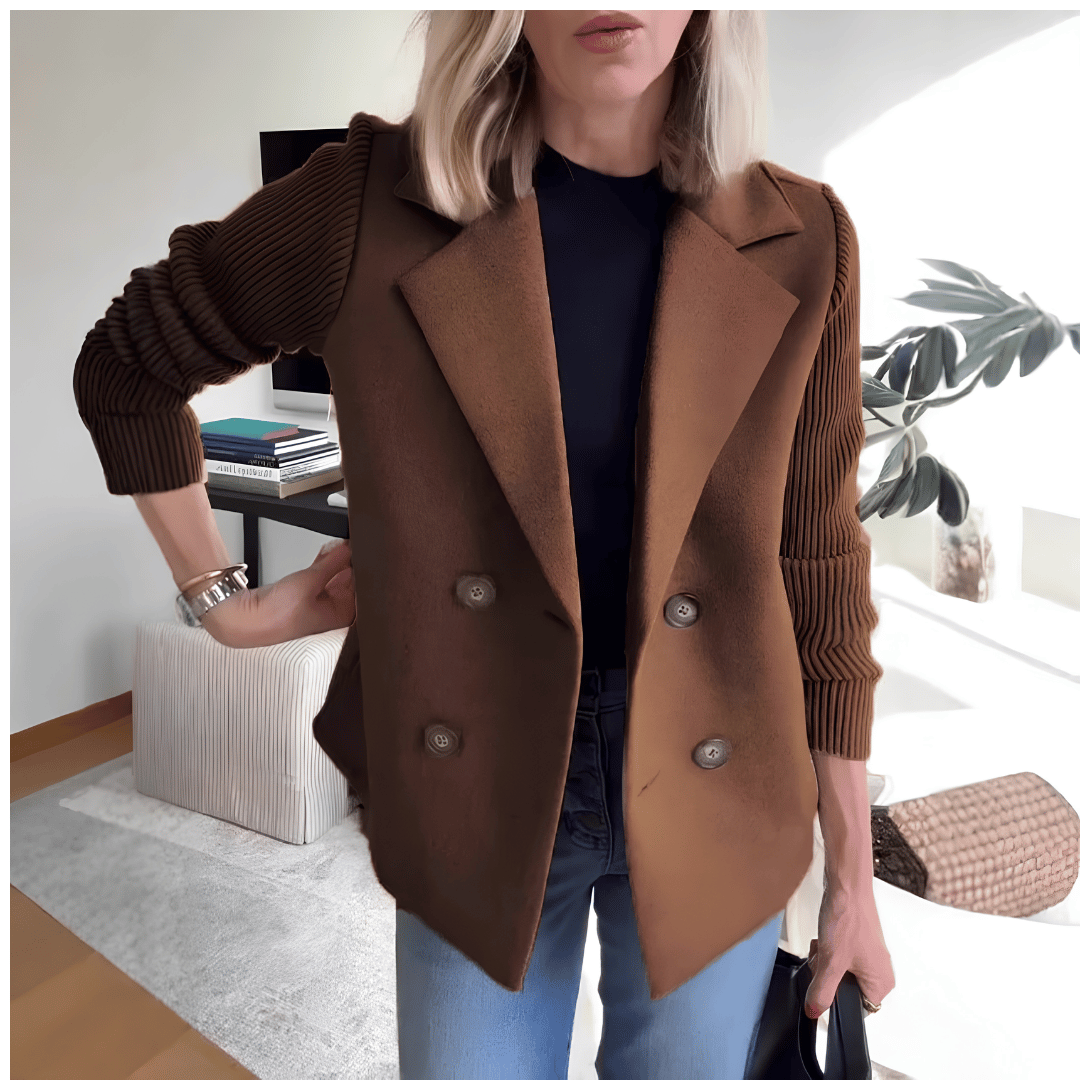 Veste Hybride Chic avec Col Tailleur
