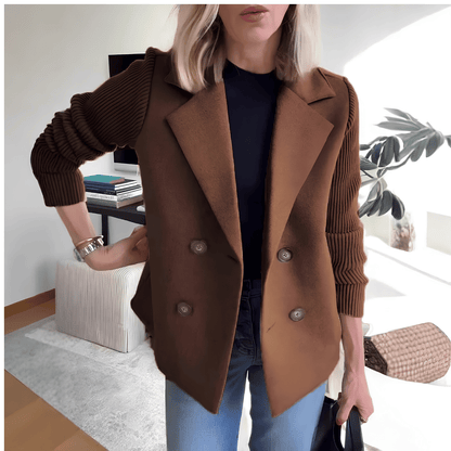 Veste Hybride Chic avec Col Tailleur
