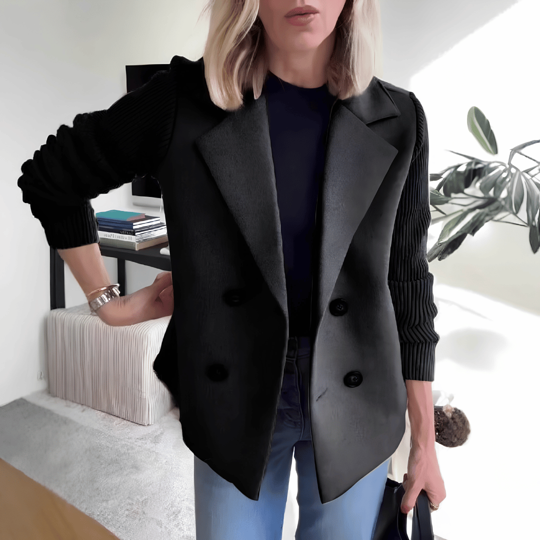 Veste Hybride Chic avec Col Tailleur