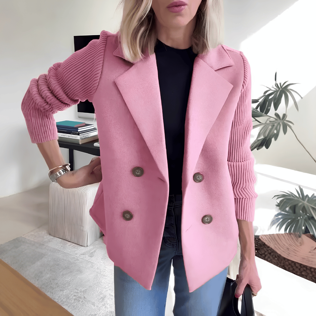 Veste Hybride Chic avec Col Tailleur