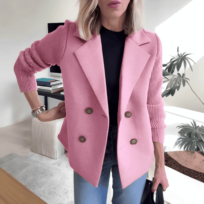 Veste Hybride Chic avec Col Tailleur