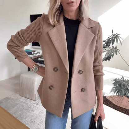 Veste Hybride Chic avec Col Tailleur
