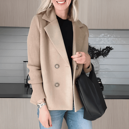 Veste Hybride Chic avec Col Tailleur