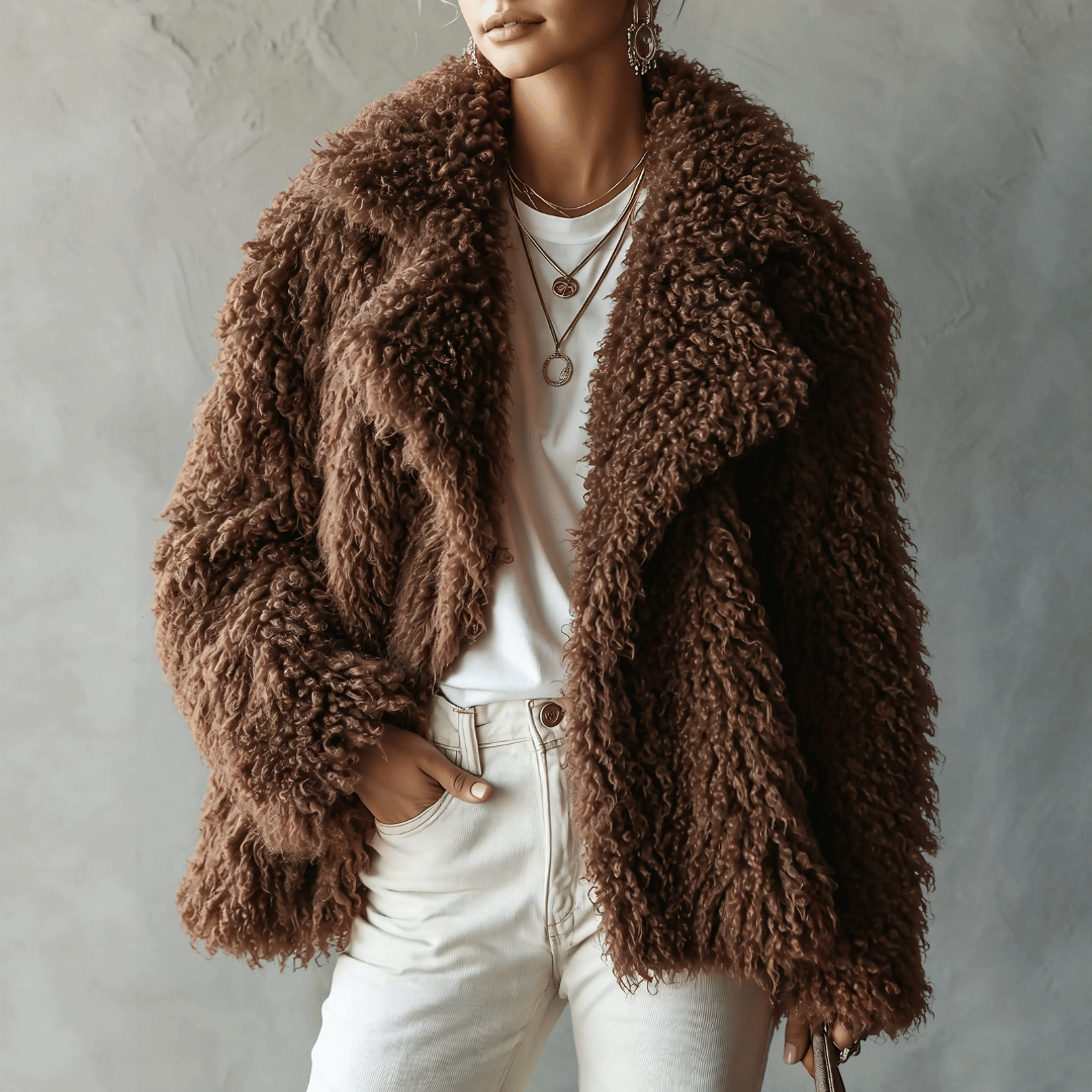 Veste Plush en Fausse Fourrure