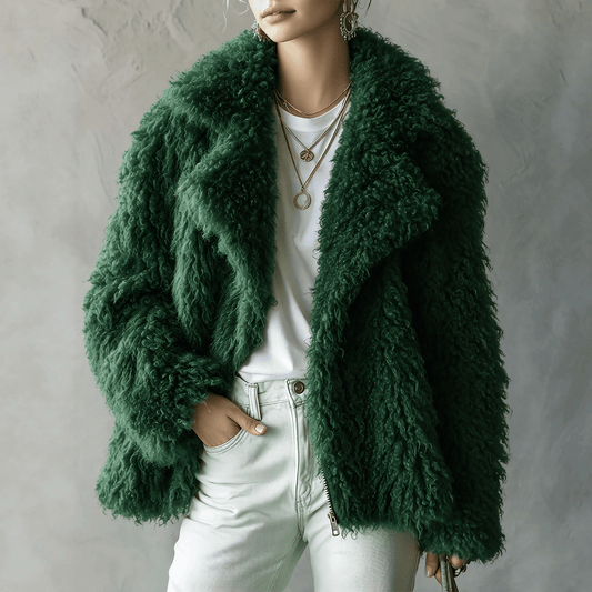 Veste Plush en Fausse Fourrure