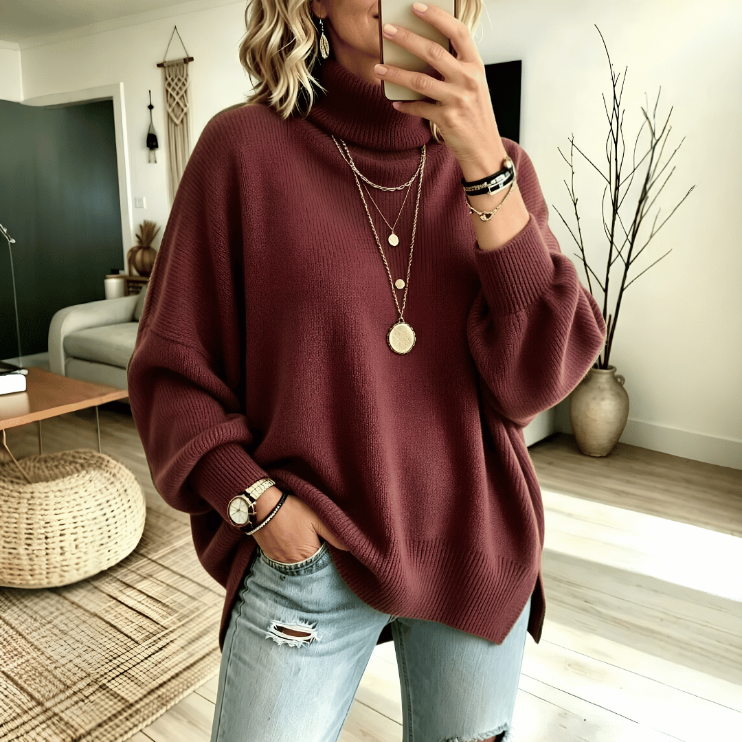 Pull Femme Col Roulé