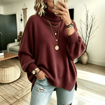 Pull Femme Col Roulé